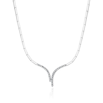 Colier Aur 14K cu Diamante Naturale 0.29 ct