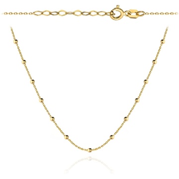 Colier Choker Delicat Din Aur Galben 14K Cu Bile