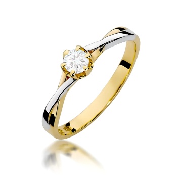 Inel Aur 14K cu Diamant de Laborator 0.20 ct
