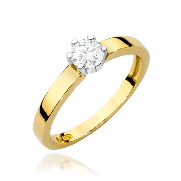 Inel Aur 14K cu Diamant de Laborator 0.25 ct