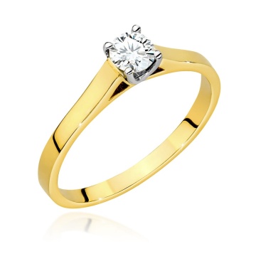 Inel Aur 14K cu Diamant de Laborator 0.40 ct