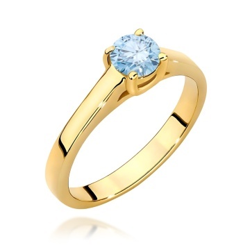 Inel Aur 14K cu Diamant de Laborator 0.50 ct