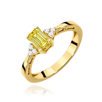 Inel Aur 14K cu Diamante de Laborator 0.53 ct