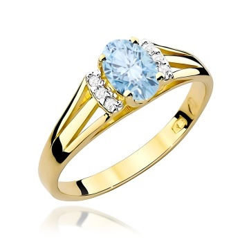 Inel Aur 14K cu Diamante de Laborator 0.55 ct
