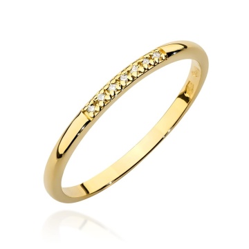 Inel Aur 14K cu Diamante Naturale 0.04 ct