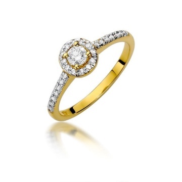 Inel Aur 14K cu Diamante Naturale 0.52 ct