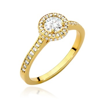 Inel Aur 14K cu Diamante Naturale 0.74 ct