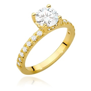 Inel Aur 14K cu Diamante Naturale 1.26 ct