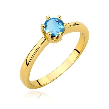 Inel Aur 14K cu Topaz Swiss 0.50 ct