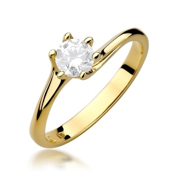 Inel Aur 9K cu Diamant de Laborator 0.50 ct