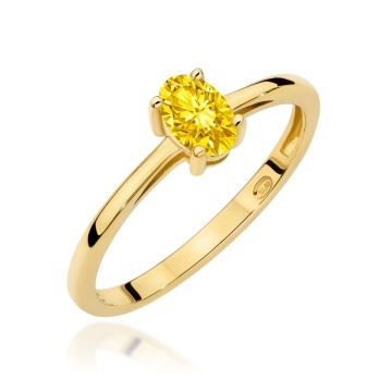 Inel Aur 9K cu Diamant Natural 0.30 ct