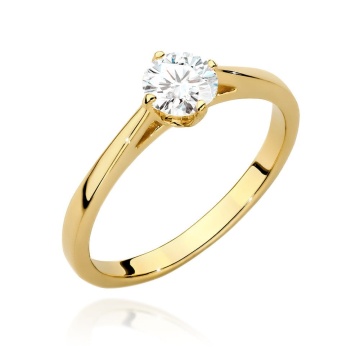 Inel Aur 9K cu Diamant Natural 0.50 ct