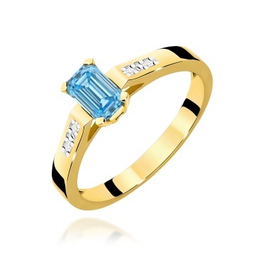 Inel Aur 9K cu Diamante de Laborator 0.54 ct