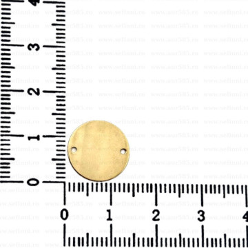 Link din aur 14k - pentru bratara - banut 14mm
