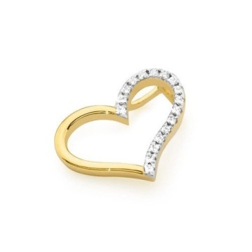 Pandantiv Aur 14K cu Diamante Naturale 0.09 ct