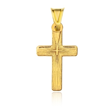 Pandantiv Wooden Cross din AUR 14K
