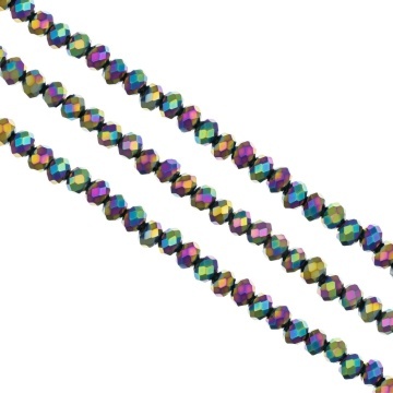 Sirag cristale rondele fatetate 6mm