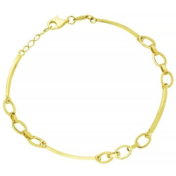 Bratara Aur cu Placute si Zale- Aur 14k