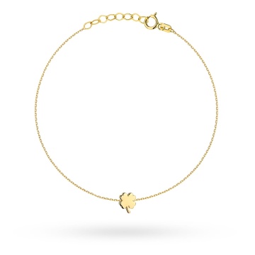 Bratara Lant cu Trifoi- Aur 14k