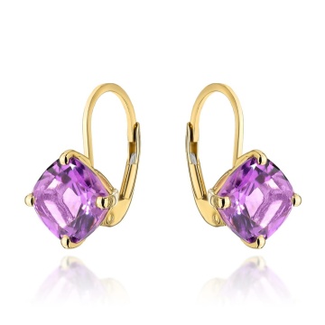 Cercei Aur 14k cu Ametist