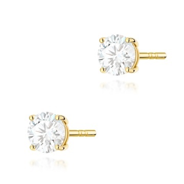 Cercei Aur 14K cu Diamant de Laborator 0.70 ct