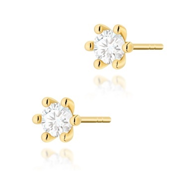 Cercei Aur 14K cu Diamant Natural 0.30 ct
