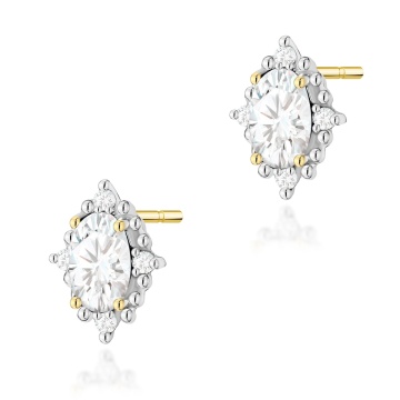 Cercei Aur 14K cu Diamante de Laborator 0.29 ct