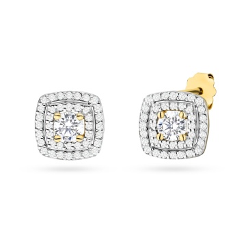 Cercei Aur 14K cu Diamante de Laborator 0.70 ct