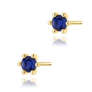 Cercei Aur 14K cu Safir 0.15 ct