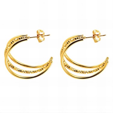 Cercei Blissy din Inox placati cu AUR 18K
