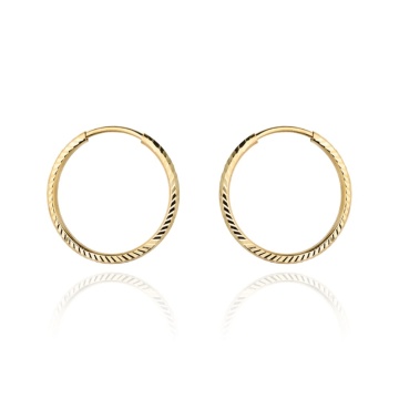 Cercei Creole Aur 14k, 4 cm