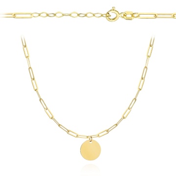Colier din Aur 14k cu Banut - 39cm+4cm