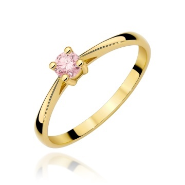 Inel Aur 14K cu Diamant de Laborator 0.15 ct