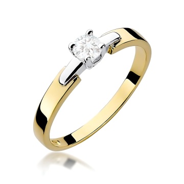 Inel Aur 14K cu Diamant de Laborator 0.20 ct