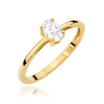 Inel Aur 14K cu Diamant de Laborator 0.40 ct