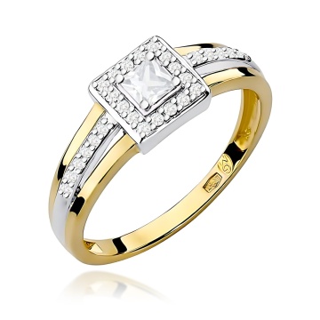 Inel Aur 14K cu Diamante de Laborator 0.29 ct
