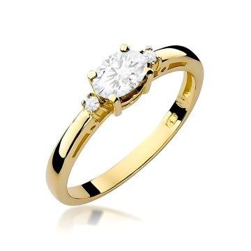 Inel Aur 14K cu Diamante de Laborator 0.43 ct