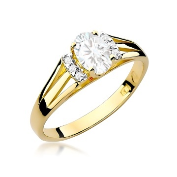 Inel Aur 14K cu Diamante de Laborator 0.45 ct