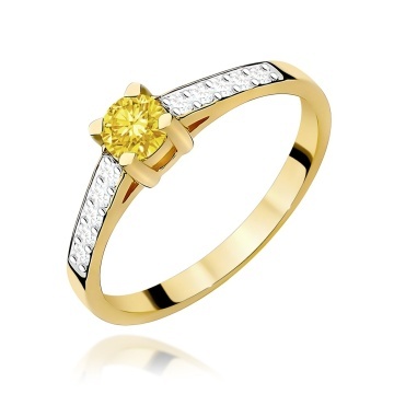 Inel Aur 14K cu Diamante de Laborator 0.45 ct