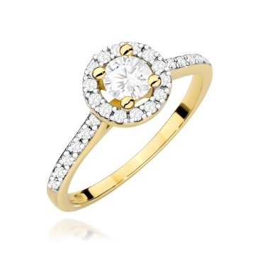 Inel Aur 14K cu Diamante de Laborator 0.52 ct