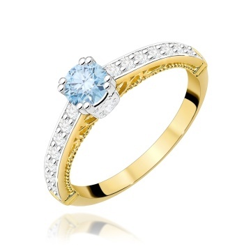 Inel Aur 14K cu Diamante de Laborator 0.56 ct