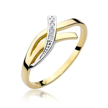 Inel Aur 14K cu Diamante Naturale 0.02 ct
