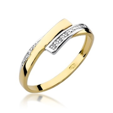 Inel Aur 14K cu Diamante Naturale 0.02 ct
