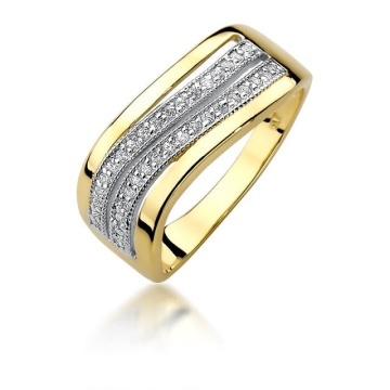 Inel Aur 14K cu Diamante Naturale 0.18 ct
