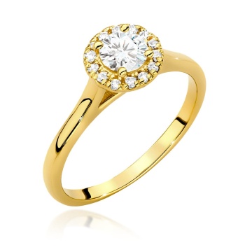 Inel Aur 14K cu Diamante Naturale 0.52 ct