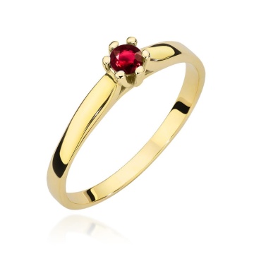 Inel Aur 14K cu Rubin 0.15 ct