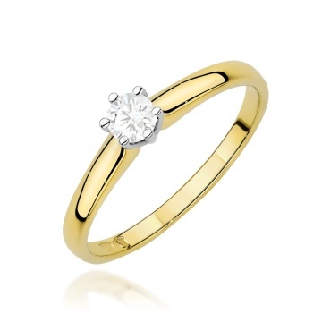 Inel Aur 9K cu Diamant de Laborator 0.20 ct
