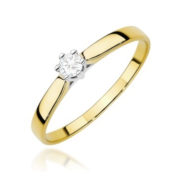 Inel Aur 9K cu Diamant de Laborator 0.20 ct