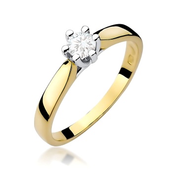 Inel Aur 9K cu Diamant de Laborator 0.25 ct