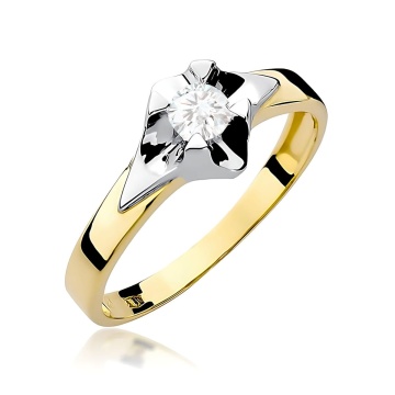 Inel Aur 9K cu Diamant de Laborator 0.30 ct